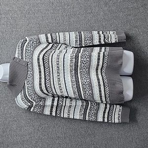 Hannah Sweater Nordic Icelandic Design 100% Cotton Size Large Long Sleeve